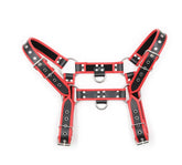 Red Bulldog Leather Harness